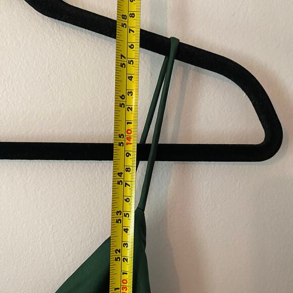 Fame and Partners Emerald Green Drop Waist Maxi Dress Holiday Women's 4 / Small - Picture 12 of 14